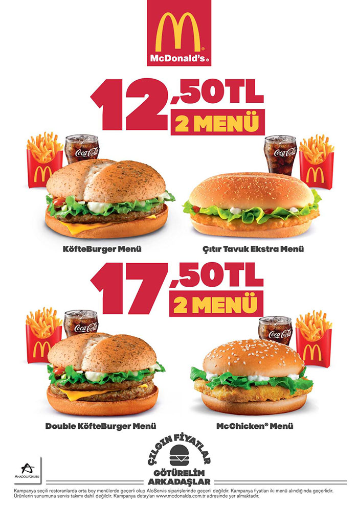 McDonald’s’tan ‘‘Çılgın Fiyatlar, Götürelim Arkadaşlar” Kampanyası