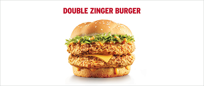 KFC’den Double Zinger Burger